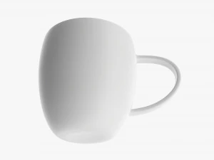 Glass Transparent Coffee Mug With Handle 05 3D Model