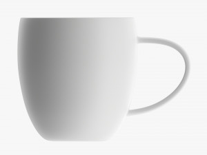 Glass Transparent Coffee Mug With Handle 05 Modello 3D