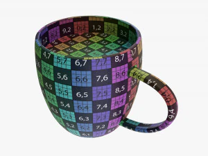 Glass Transparent Coffee Mug With Handle 05 3D Model