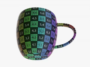Glass Transparent Coffee Mug With Handle 05 3D Model