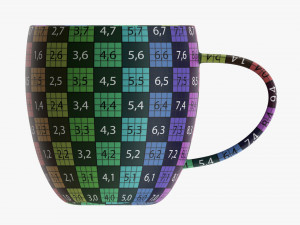 Glass Transparent Coffee Mug With Handle 05 Modello 3D