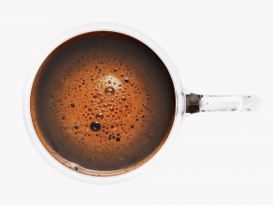 Glass Transparent Coffee Mug With Handle 06 3Dモデル