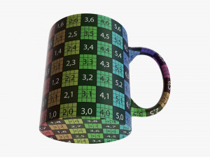 Glass Transparent Coffee Mug With Handle 06 3Dモデル
