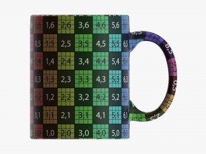 Glass Transparent Coffee Mug With Handle 06 3Dモデル