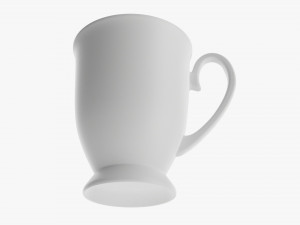 Glass Transparent Coffee Mug With Handle 07 3D मॉडल