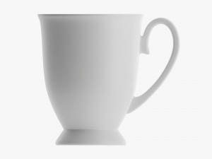 Glass Transparent Coffee Mug With Handle 07 3D मॉडल