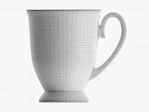 Glass Transparent Coffee Mug With Handle 07 3D मॉडल