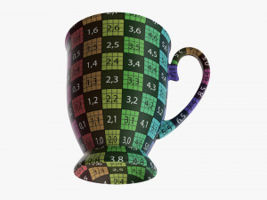 Glass Transparent Coffee Mug With Handle 07 3D मॉडल