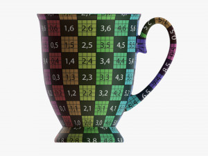 Glass Transparent Coffee Mug With Handle 07 3D मॉडल