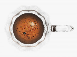Glass Transparent Coffee Mug With Handle 08 3D Model