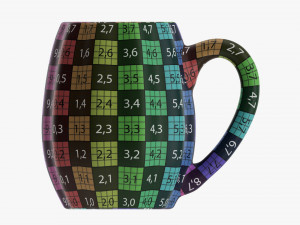 Glass Transparent Coffee Mug With Handle 08 3D Model