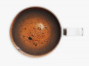 Glass Transparent Coffee Mug With Handle 09 3D Model