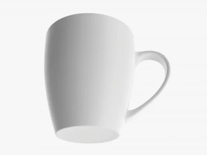 Glass Transparent Coffee Mug With Handle 09 3D Model