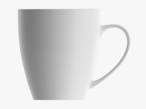 Glass Transparent Coffee Mug With Handle 09 Model 3D