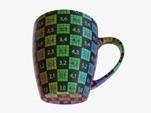 Glass Transparent Coffee Mug With Handle 09 Model 3D