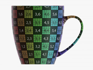 Glass Transparent Coffee Mug With Handle 09 Model 3D