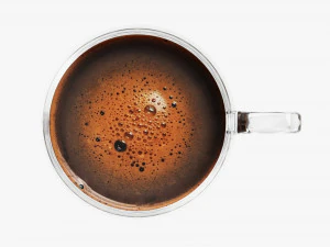 Glass Transparent Coffee Mug With Handle 10 3D Model