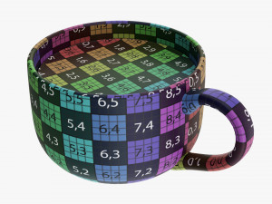 Glass Transparent Coffee Mug With Handle 10 Model 3D