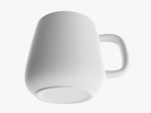Glass Transparent Coffee Mug With Handle 11 3D Model