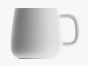 Glass Transparent Coffee Mug With Handle 11 3D Model