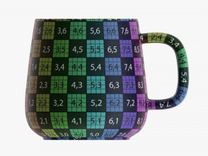 Glass Transparent Coffee Mug With Handle 11 3D Model