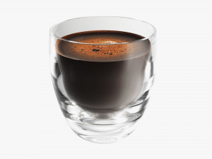 Glass Transparent Coffee Mug Without Handle 01 Modelo 3D