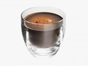 Glass Transparent Coffee Mug Without Handle 01 3D Model