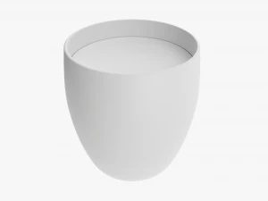Glass Transparent Coffee Mug Without Handle 01 3D Model