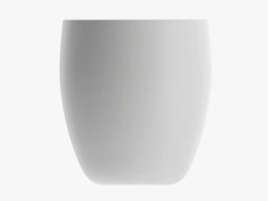 Glass Transparent Coffee Mug Without Handle 01 3D Model