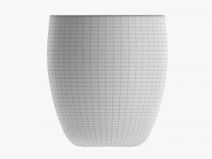 Glass Transparent Coffee Mug Without Handle 01 3D Model
