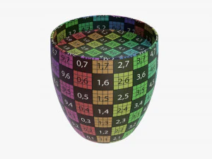 Glass Transparent Coffee Mug Without Handle 01 3D Model