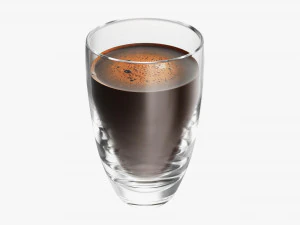 Glass Transparent Coffee Mug Without Handle 02 3D Model