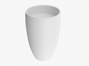 Glass Transparent Coffee Mug Without Handle 02 3D-Modell