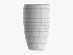 Glass Transparent Coffee Mug Without Handle 02 3D Model