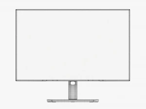 LCD 24-Inch Monitor 3D Model