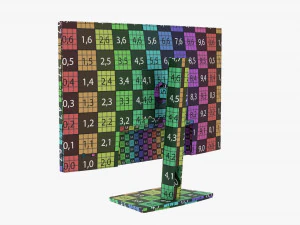 LCD 24-Inch Monitor 3D Model
