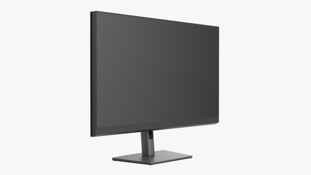 LCD 32-Inch Monitor 3D 模型 .c4d .max .obj .3ds .fbx .stl .blend 
