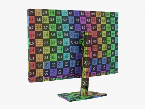 LCD 32-Inch Monitor 3D Model