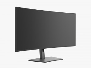 LCD 38-Inch Curved Monitor 3D Model