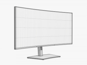 LCD 38-Inch Curved Monitor 3D 모델