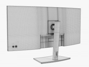 LCD 38-Inch Curved Monitor 3D 모델