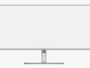 LCD 38-Inch Curved Monitor 3D 모델