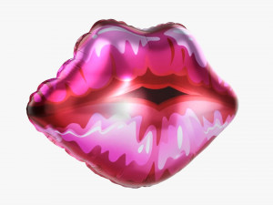 Lips Foil Balloon Modèle 3D