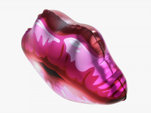 Lips Foil Balloon Modèle 3D
