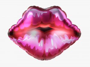 Lips Foil Balloon Modèle 3D