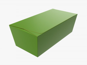Long High Paper Box Mockup 3D 모델
