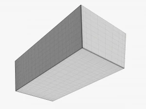 Long High Paper Box Mockup 3D Model