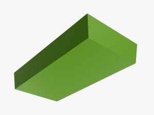 Long Low Paper Box Mockup Modèle 3D