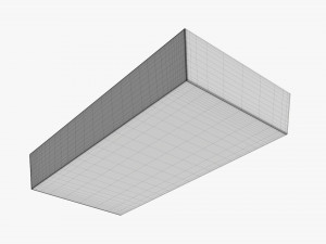 Long Low Paper Box Mockup Modèle 3D