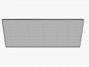 Long Low Paper Box Mockup 3D Model